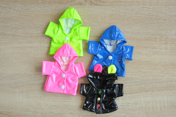 angepasste 12cm Bärenpuppe Kleidung SQ-01 Baumwollmaterial Unisex
