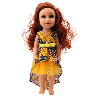 35cm Vinyl Puppen Afrikanische schwarze Puppe für Kinder