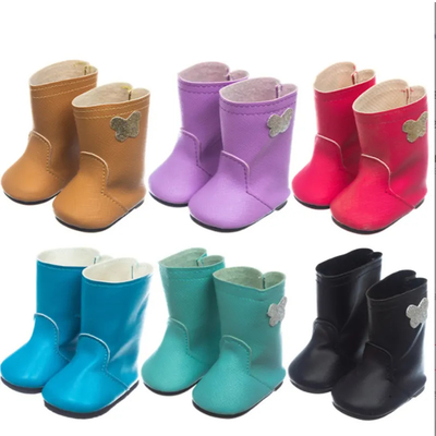 ODM Puppenzubehör 18 Zoll amerikanisches Mädchen Puppen Schuhe Stiefel 45 cm Kleidung Winter Stiefel Puppen Schuhe