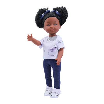 12 Zoll schwarze Puppe realistische afrikanische Puppen Kleidung Geschenk schwarze Babypuppen für Kinder amerikanische Mädchen Puppen Kleidung