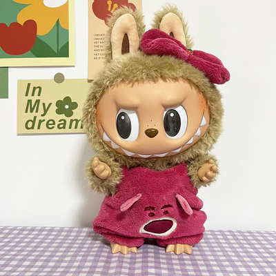 2025 Neues Design 15cm Puppentuch Pullover Spielzeug Tuch Farbenfroher Anzug Set Labubu Cartoon Kleid