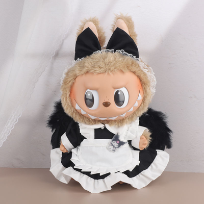 2025 Neues Design 15cm Puppentuch Pullover Spielzeug Tuch Farbenfroher Anzug Set Labubu Cartoon Kleid