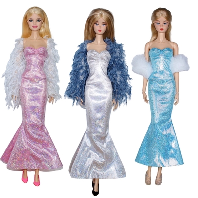 Anpassungsfähige Baumwoll 11,5 Zoll Kollektionspuppen mit Kleid für Barbie-Puppen